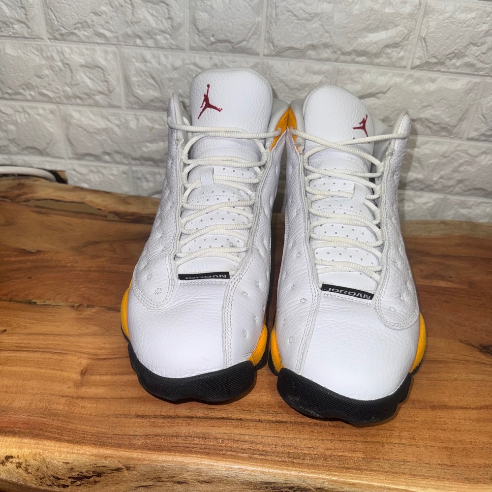 Air Jordan 13 Retro Del Sol White Yellow 414571-167 Mens Size 11